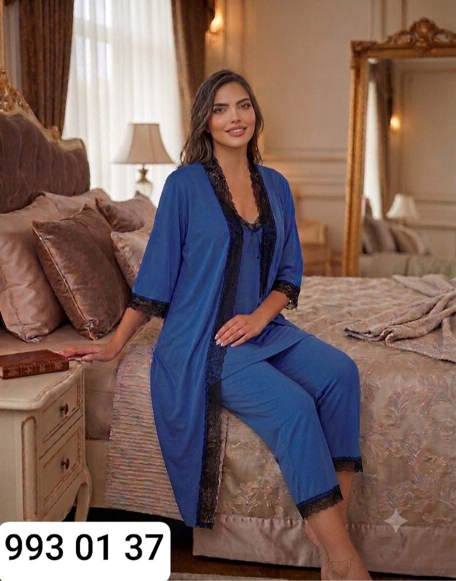 بيجامة 3 قطع كيمون 8041-F 2