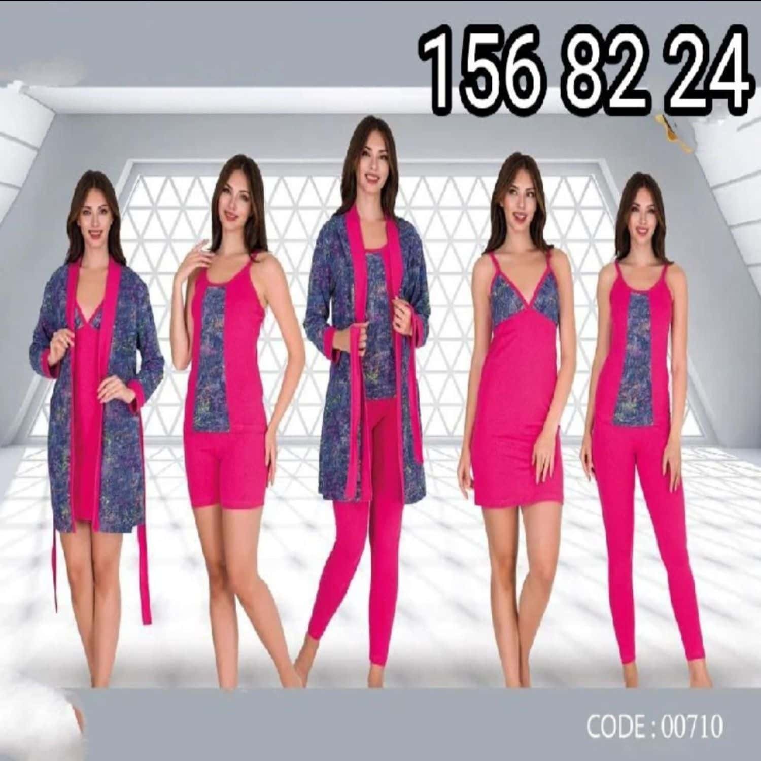 بيجامة5 قطع 00710 2