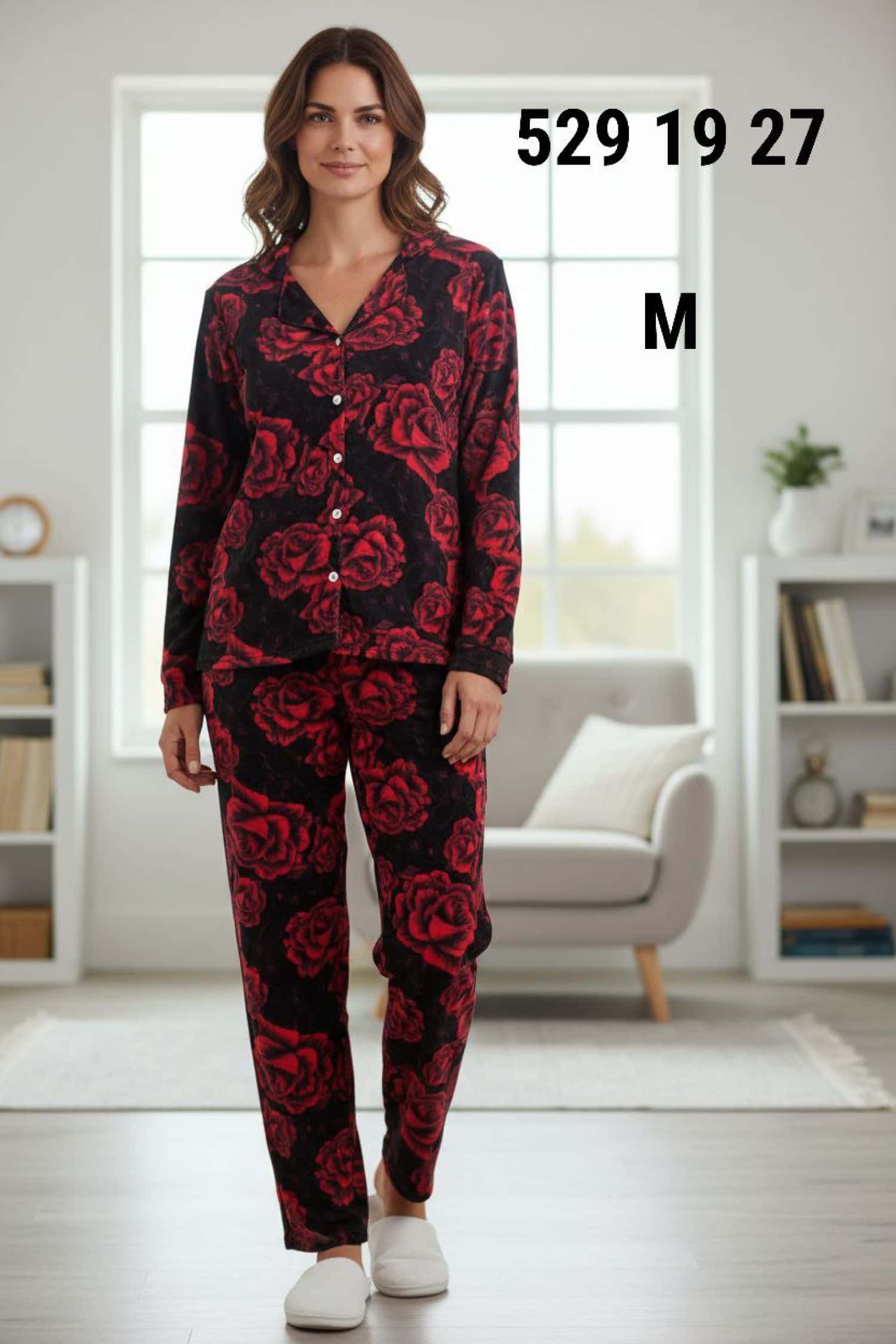 بيجامة كم زرار PS-7034 5